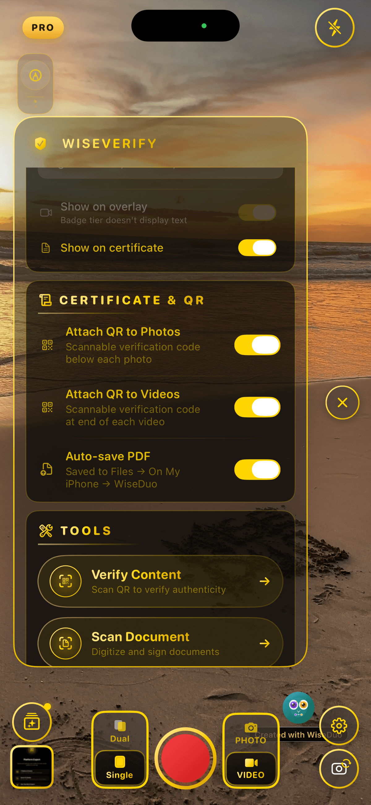 WiseVerify certificate and verification tools